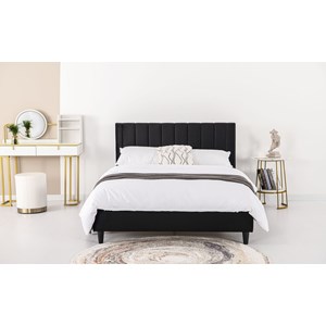 Cambridge lit 140x190 cm en velours noir