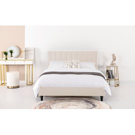 Cambridge lit 140x190 cm en velours beige
