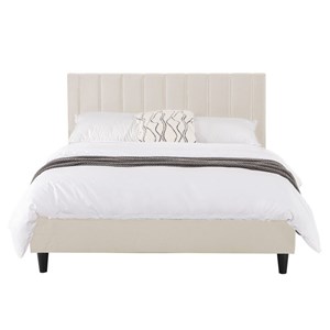 Cambridge lit 140x190 cm en velours beige
