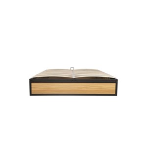 Jersey lit coffre industriel 140 x 190 cm