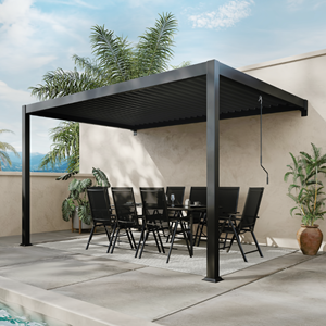 Agadir pergola bioclimatique adossée 3x4 m