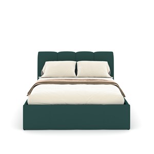 Baltimore lit nuage coffre 140x190cm velours vert