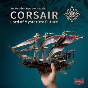 Future corsair ship - purple - maquette