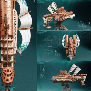 Undersea masterpiece - brown - maquette puzzle 3d