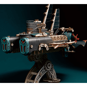 Undersea masterpiece - black - maquette puzzle 3d