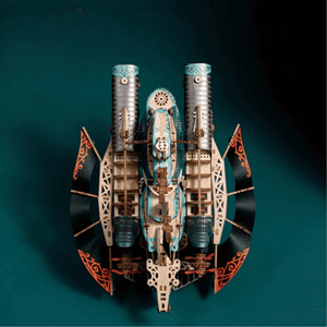 Undersea masterpiece - black - maquette puzzle 3d