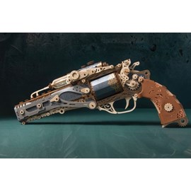 Steam revolver - black - maquette