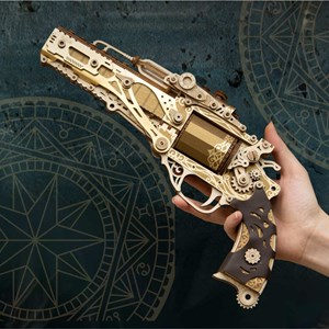 Steam revolver - gold - maquette