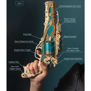 Steam revolver - blue- maquette