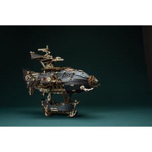 Mfantasy airship - black - maquette puzzle 3d