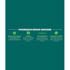 Coffret cadeau thefork - dîner d'exception