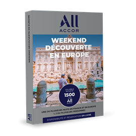 Coffret cadeau all-accor -  weekend découverte en europe