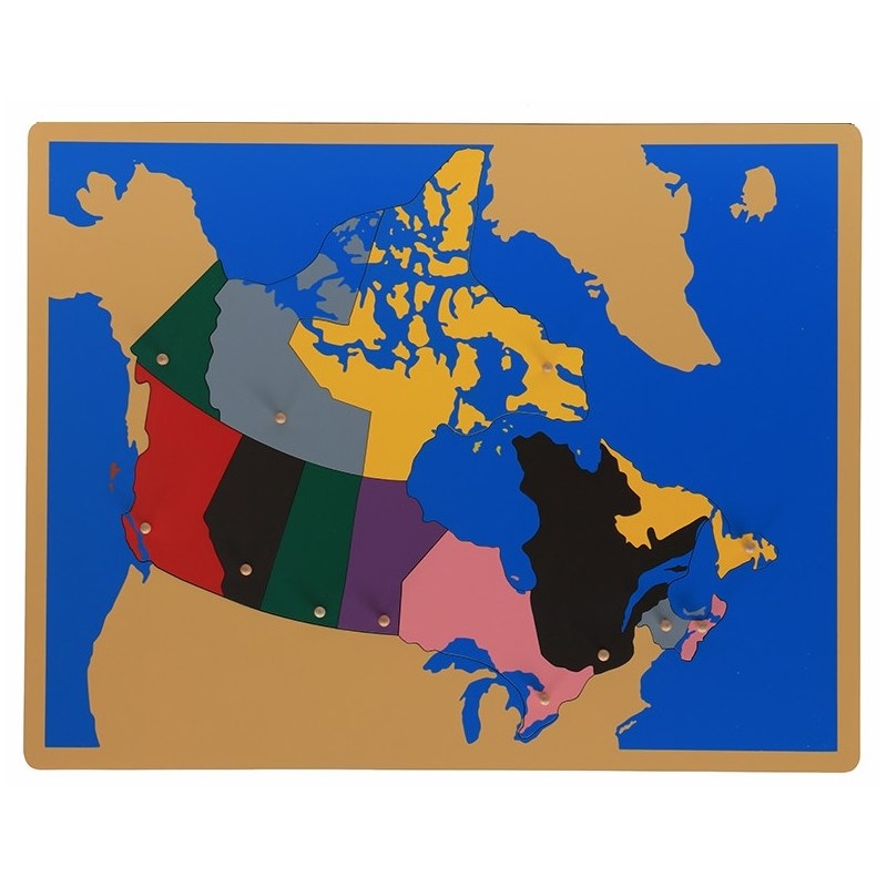 Carte puzzle du canada