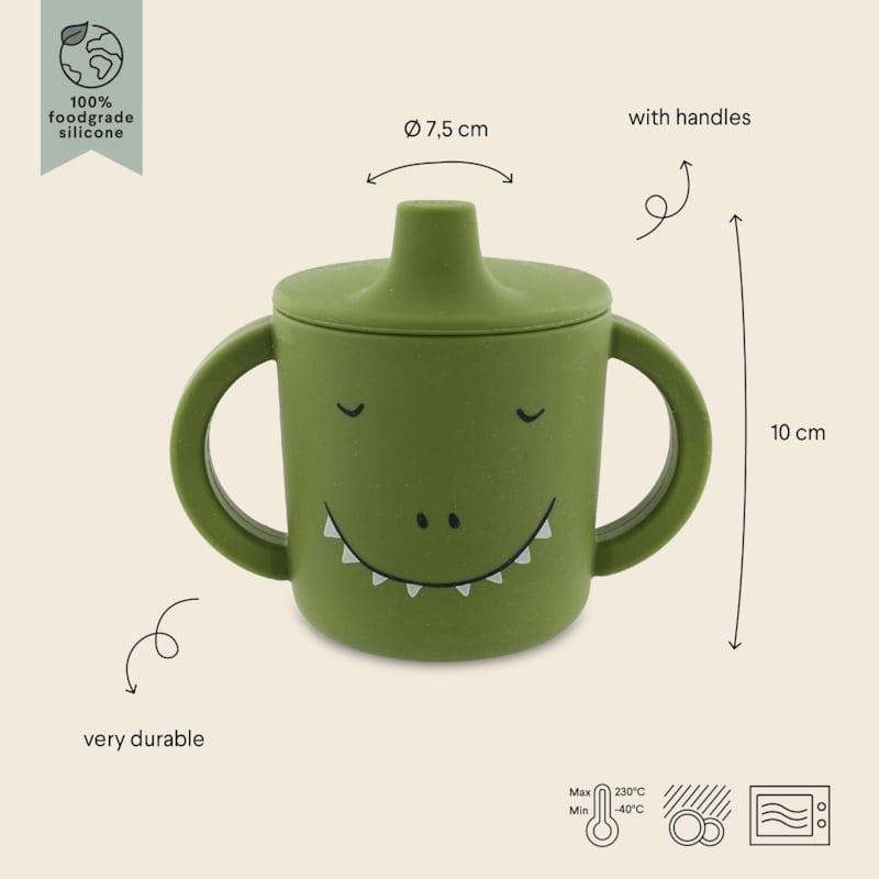 Tasse d'apprentissage en silicone mr din (Trixie) - Image 2