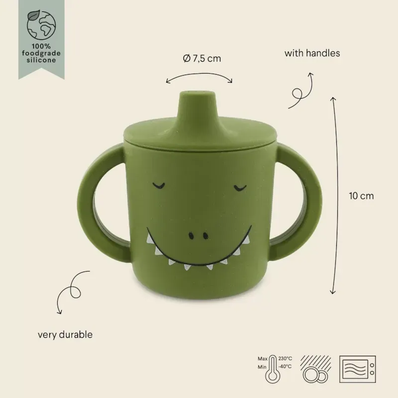 Tasse d'apprentissage en silicone mr din (Trixie) - Image 2