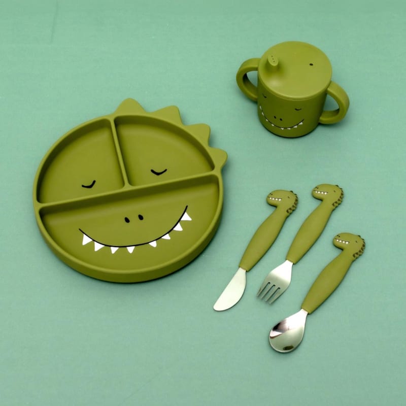 Tasse d'apprentissage en silicone mr din (Trixie) - Image 3