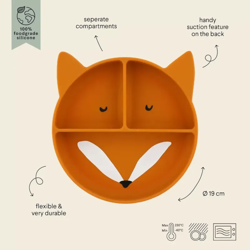 Assiette à compartiments en silicone mr (Trixie) - Image 2