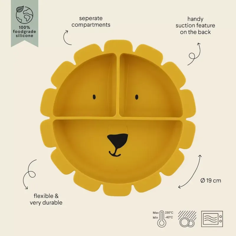 Assiette à compartiments en silicone mr (Trixie) - Image 2
