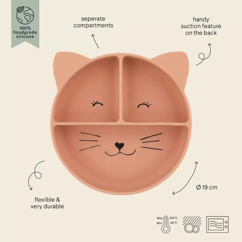 Assiette à compartiments en silicone mr (Trixie) - Image 2