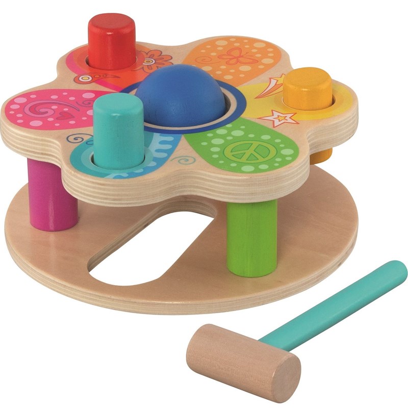 Banc à marteler flower power