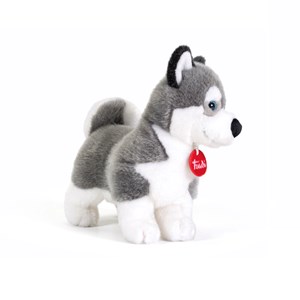 Peluche chien husky 21 cm