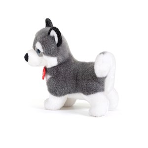 Peluche chien husky 21 cm