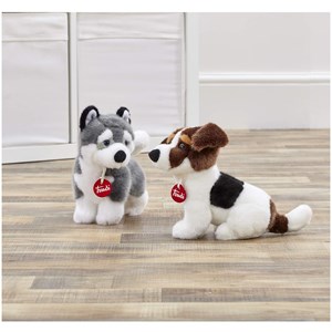 Peluche chien husky 21 cm