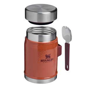 Boite à repas - classic legendary food jar + spork - 0.4l Ocre rouge