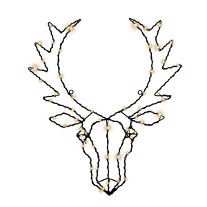 Motif lumineux tête de cerf à suspendre