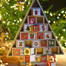 Calendrier de l'avent en bois