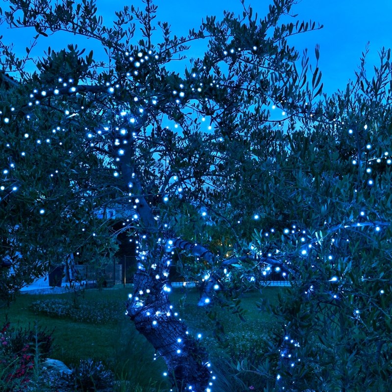 Guirlande solaire led 40m blanc pur – 400 led