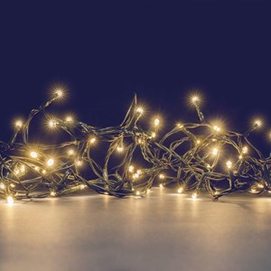 Guirlande solaire led 40m blanc chaud – 400 led