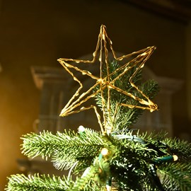 Cimier étoile lumineux pour sapin de noël