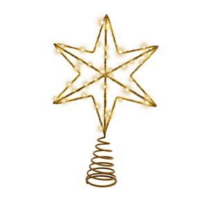 Cimier étoile lumineux pour sapin de noël