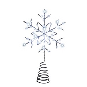 Cimier flocon de neige lumineux pour sapin de noël