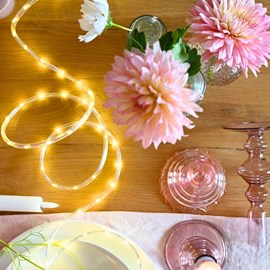 Cordon lumineux micro led 7,5m blanc chaud