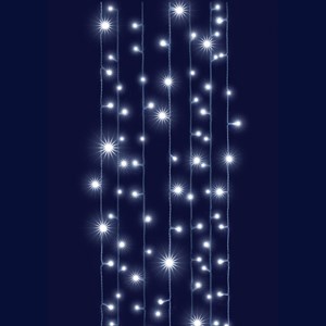 Rideau led digital blanc pur – 5m x 1,5m avec animations