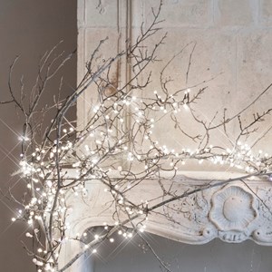 Guirlande led compacte 9m blanc pur flash – cherrylight