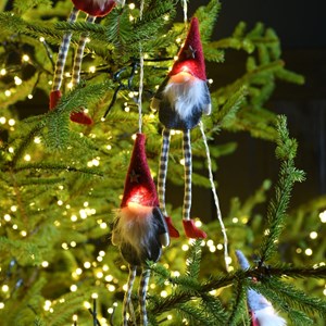 Guirlande déco pères noël lumineux
