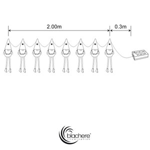 Guirlande lumineuse pères noël