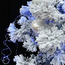 Guirlande micro-led compact 9m bleu flash