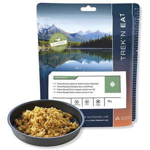 Repas lyophilisé trek'n eat chana masala curry de pois chiches et riz