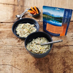 Repas lyophilisé trek'n eat poulet à la crème, riz et légumes performance