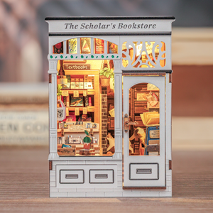 The scholar's bookstore - maquette booknook serre-livre