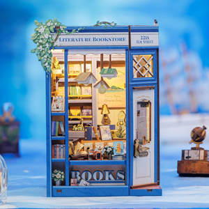 Literature bookstore - maquette booknook serre-livre