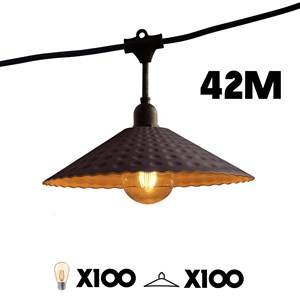 Guirlande connectable e27 gris vinty