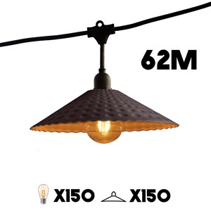 Guirlande connectable e27 gris vinty