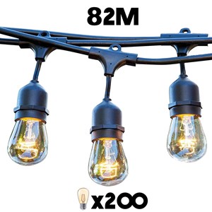 Guirlande connectable e27 noir mafy