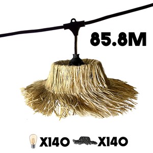 Guirlande connectable e27 beige tahiti