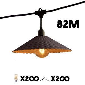 Guirlande connectable e27 gris vinty